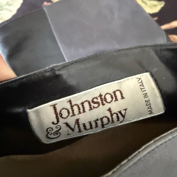 Johnston and Murphy Tall Black Grey Leather Boots 8.5 - Picture 5 of 7